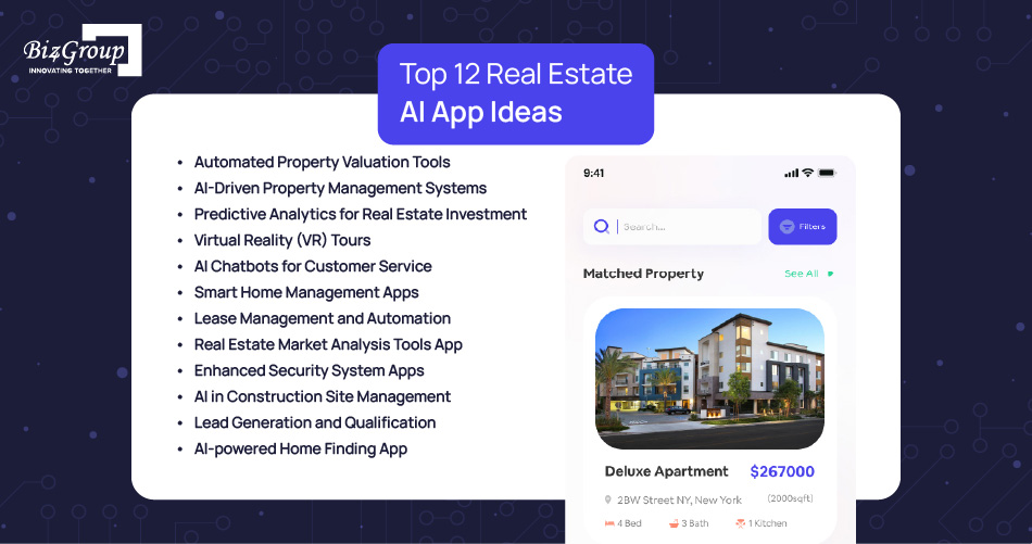 Top 12 Real Estate AI App Ideas 